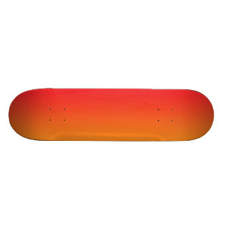 Rode en Oranje ombre Skateboard
