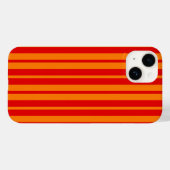Rode en Oranje strepen ontwerp Case-Mate iPhone Case (Achterkant (horizontaal))