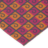 Rode en Oranje vierkantjes Halloween Colors Tablec Tafelkleed (Gekanteld)