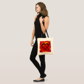Rode en oranje zak tote bag (Voorkant (model))