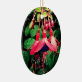 Rode en paarse bloemen keramisch ornament (Rechts)