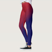 Rode en Paarse golven Leggings (Links)