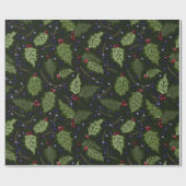 Rode en Paarse kerst Cadeaupapier (Vlak)