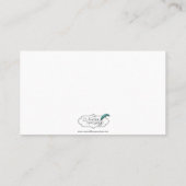 Rode en Paarse Leaf Design Place Card Plaatskaartje (Achterkant)