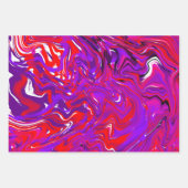 Rode en Paarse vlechtvlokken op zaterdag Inpakpapier Vel (Voorkant 2)