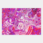 Rode en Paarse vlechtvlokken op zaterdag Inpakpapier Vel (Voorkant)