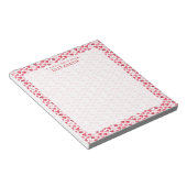 Rode en Roze Aquarel Hart Notitieblok (Schuin)