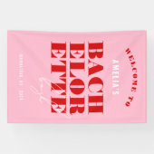 Rode en Roze Bachelorette-weekend Spandoek (Horizontaal)