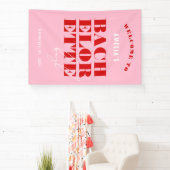 Rode en Roze Bachelorette-weekend Spandoek (Insitu)