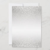 Rode en Roze Bloemen met Zilver Glitter Kaart (Achterkant)