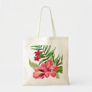 Rode en roze bloemen tote bag