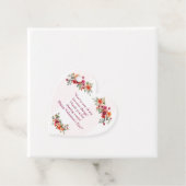 Rode en roze Bloemen Valentijns Bedankjes Labels (In situ)