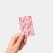 Rode en roze bloemige afbeeldingen met geraniums i badge (Handheld)