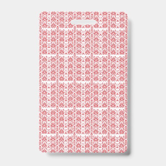 Rode en roze bloemige afbeeldingen met geraniums i badge (Voorkant)