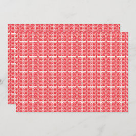 Rode en roze bloemige afbeeldingen met geraniums i bedankkaart