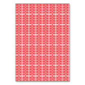 Rode en roze bloemige afbeeldingen met geraniums i kaart (Achterkant)