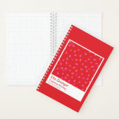 Rode en Roze Bloemige Notitieboek (Binnen)