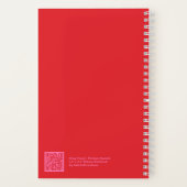 Rode en Roze Bloemige Notitieboek (Achterkant)