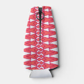 Rode en roze Bowties Flesjeskoeler (Achterkant)