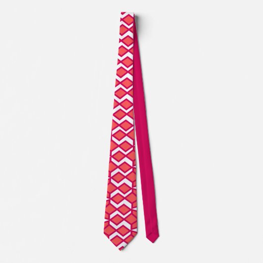 Rode en roze Bowties Stropdas (Voorkant)