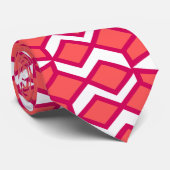 Rode en roze Bowties Stropdas (Opgerold)