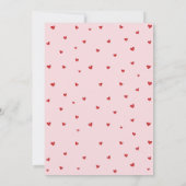 Rode en Roze Coquette Bow Valentijns Baby shower Kaart (Achterkant)