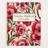 Rode en Roze Dianthus Planner (Voorkant)