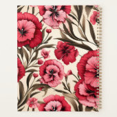 Rode en Roze Dianthus Planner (Achterkant)
