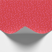 Rode en Roze Ditsy Bloemen Cadeaupapier (Hoek)