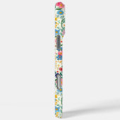 Rode en Roze Ditsy Bloemen Monogram Case-Mate iPhone Case (Achterkant / Rechts)