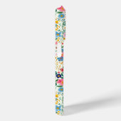 Rode en Roze Ditsy Bloemen Monogram Case-Mate iPhone Case (Achterkant / Rechts)