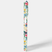 Rode en Roze Ditsy Bloemen Monogram Case-Mate iPhone Case (Achterkant / Rechts)