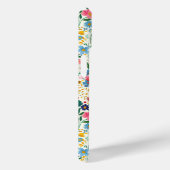 Rode en Roze Ditsy Bloemen Monogram Case-Mate iPhone Case (Achterkant / Rechts)