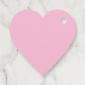 Rode en Roze Hart Bedankt Label (Achterkant)
