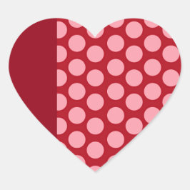 Rode en Roze hart Valentijnsdag Hart Sticker