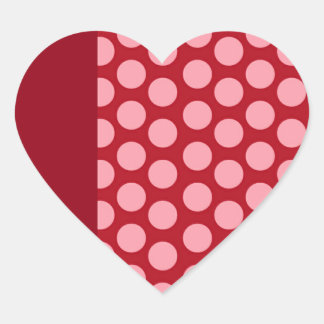 Rode en Roze hart Valentijnsdag Hart Sticker