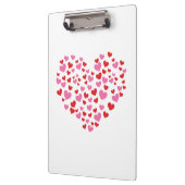 Rode en roze harten klembord (Links)