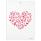 Rode en roze harten klembord (Achterkant)