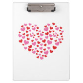 Rode en roze harten klembord (Voorkant)