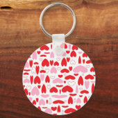 Rode en roze harten sleutelhanger (Voorkant)