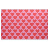 Rode en roze harten stof (Fat Quarter)