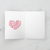 Rode En Roze Harten | Voeg Uw Tekst Toe Kaart (Binnen)
