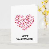 Rode En Roze Harten | Voeg Uw Tekst Toe Kaart (Gele Bloem)