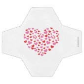 Rode en roze harten voetbal (Enkel)