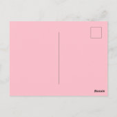Rode en Roze Kerst met Kerstbal Briefkaart (Achterkant)