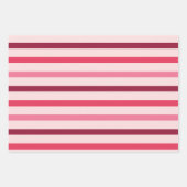 Rode en roze kerstbomen, Snoep en strepen Inpakpapier Vel (Voorkant 3)