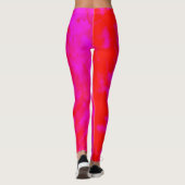 Rode en roze kleurstof, leggings (Achterkant)