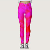Rode en roze kleurstof, leggings (Voorkant)