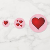 Rode en roze liefde en harten Valentijnsdag Partij Confetti (Voorkanten)