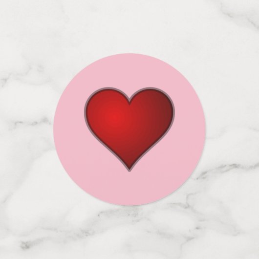 Rode en roze liefde en harten Valentijnsdag Partij Confetti (Kleine voorkant)